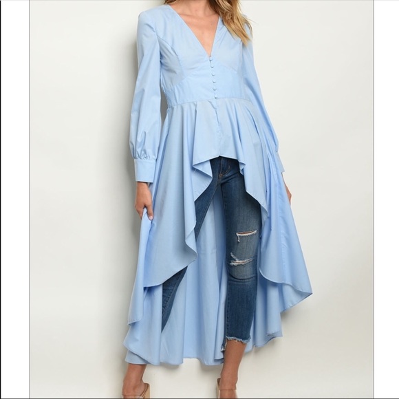 🎈2 for $50 🎈Gorgeous high low duster top - Picture 3 of 4